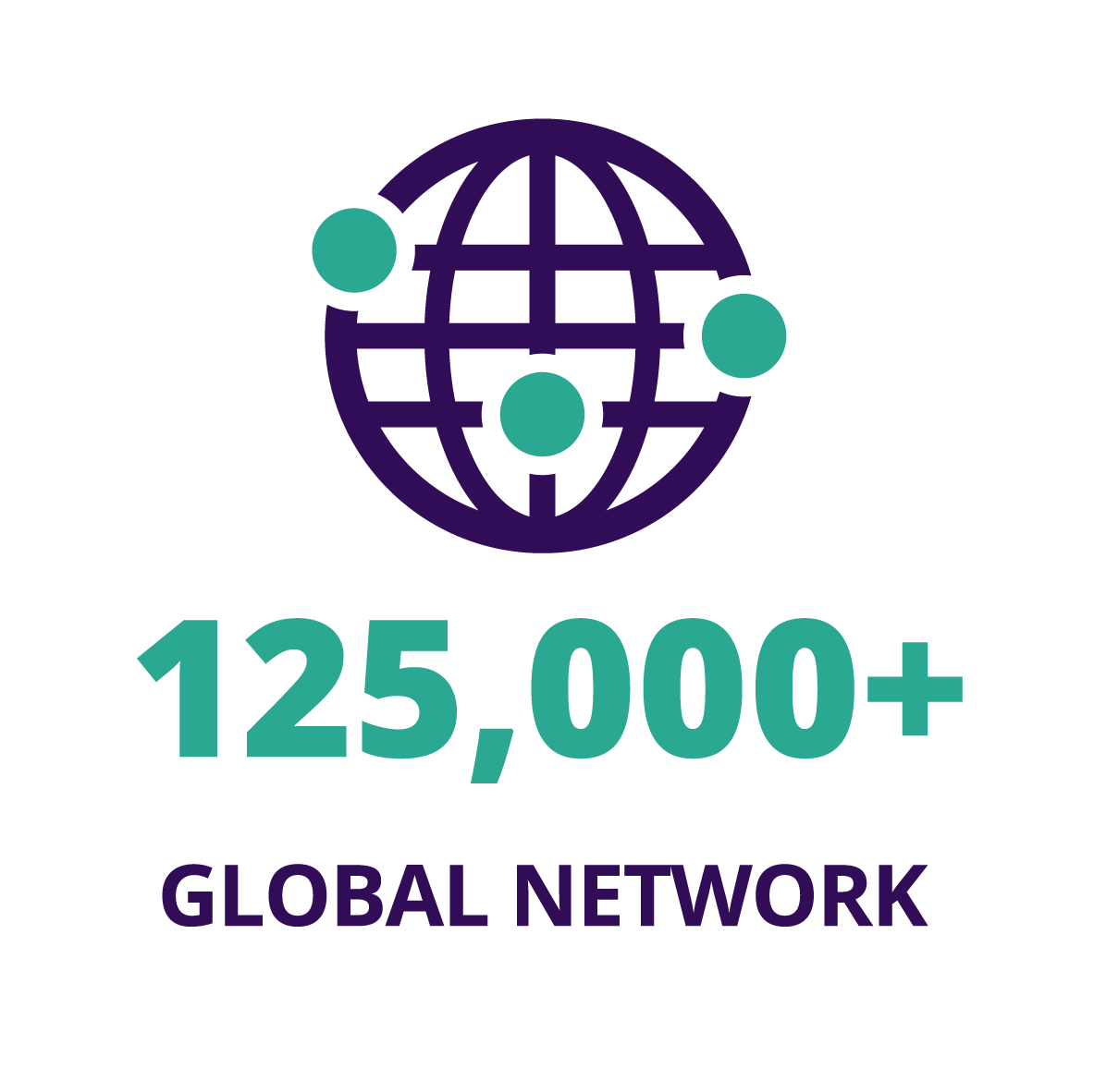 125,000+ Global network